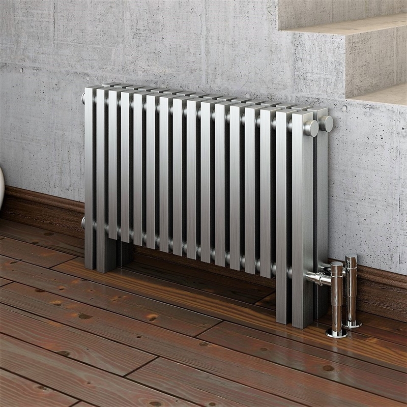 MAURITIUS Radiateur en acier inoxydable 400x735 Satin Polissage