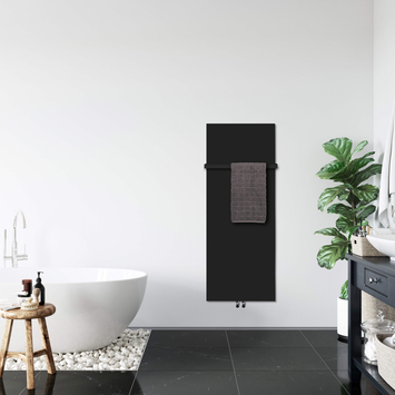 Radiva - Navos İnce Dizayn Havlupan 550x1190 Siyah