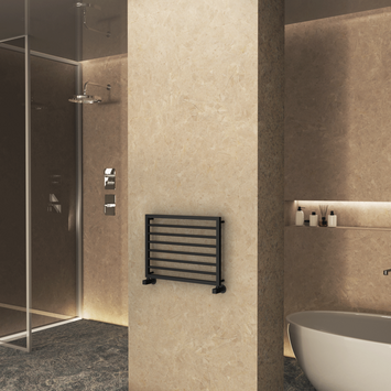 Radiva - Naxos Decorative Towel Warmer 800x578 Matt Black