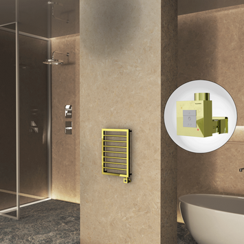 Radiva - NAXOS Elektrikli Havlupan 450x655 Altın (KTX1 Termostat) 200W