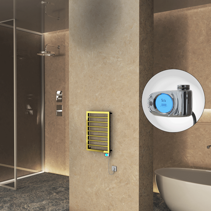 NAXOS Elektrikli Havlupan 450x655 Altın (Musa Termostat) 200W