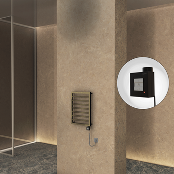  - NAXOS Elektrikli Havlupan 450x655 Antik Parlak (KTX1 Termostat) 200W Spiral Kablolu