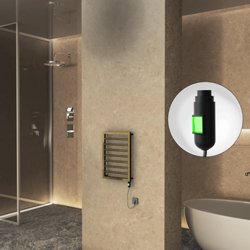  - NAXOS Elektrikli Havlupan 450x655 Antik Parlak (On/Off Düğmeli) 200W