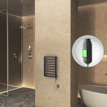 - NAXOS Elektrikli Havlupan 450x655 Koyu Antrasit Texture (On/Off Düğmeli) 300W  - NAXOS Elektrikli Havlupan 450x655 Koyu Antrasit Texture (On/Off Düğmeli) 300W