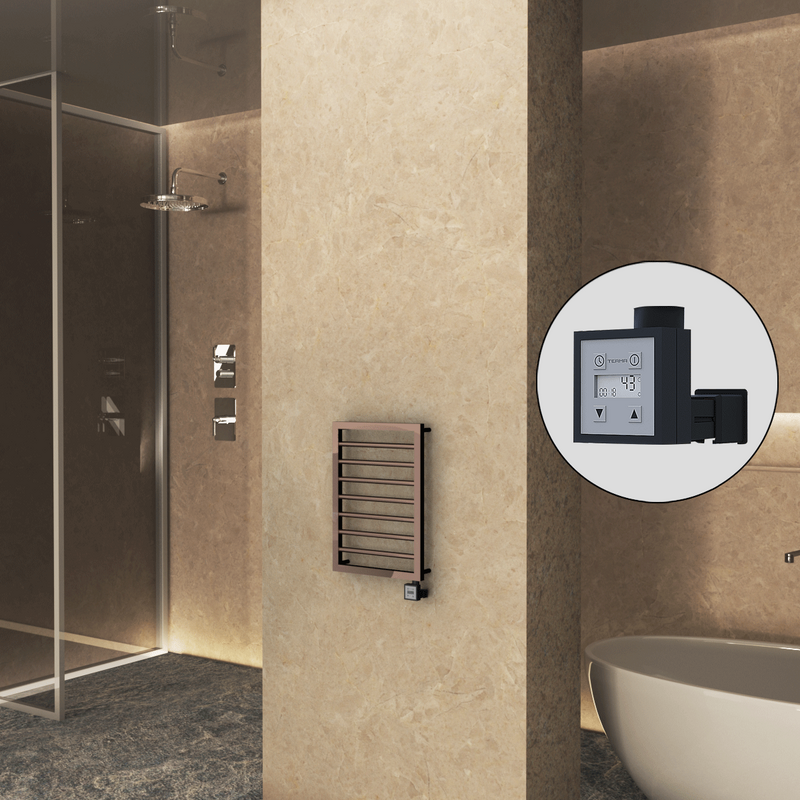 NAXOS Elektrikli Havlupan 450x655 Rose Gold Parlak (KTX3 Termostat) 200W