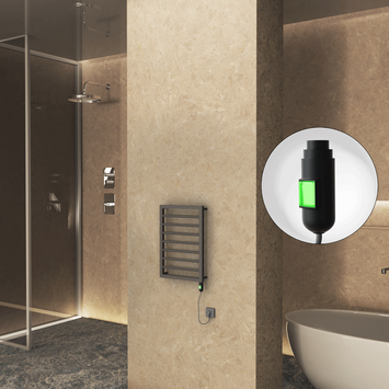  - NAXOS Elektrikli Havlupan 450x655 Terra Matt Texture (On/Off Düğmeli) 300W