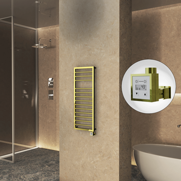 Radiva - NAXOS Elektrikli Havlupan 500x1193 Altın (KTX3 Termostat) 300W