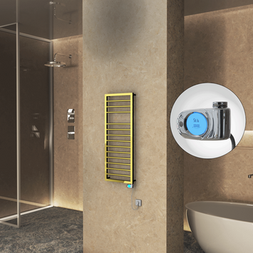 Radiva - NAXOS Elektrikli Havlupan 500x1193 Altın (Musa Termostat) 300W