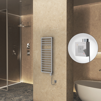 Radiva - NAXOS Elektrikli Havlupan 500x1193 Gri 7012 Texture (KTX1 Termostat) 600W Spiral Kablolu Radiva - NAXOS Elektrikli Havlupan 500x1193 Gri 7012 Texture (KTX1 Termostat) 600W Spiral Kablolu