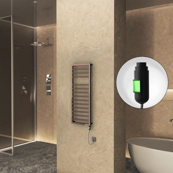 Radiva - NAXOS Elektrikli Havlupan 500x1193 Rose Gold Parlak (On/Off Düğmeli) 300W Radiva - NAXOS Elektrikli Havlupan 500x1193 Rose Gold Parlak (On/Off Düğmeli) 300W