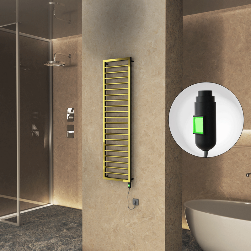 NAXOS Elektrikli Havlupan 500x1655 Altın (On/Off Düğmeli) 600W