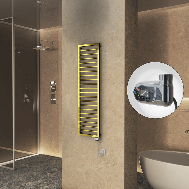 NAXOS Elektrikli Havlupan 500x1655 Altın (Thesis Termostat) 600W