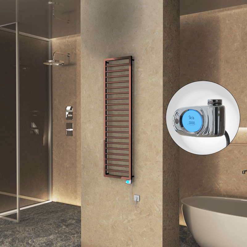 NAXOS Elektrikli Havlupan 500x1655 Bakır Parlak (Musa Termostat) 600W