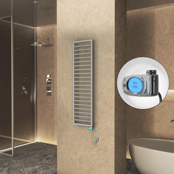 Radiva - NAXOS Elektrikli Havlupan 500x1655 Gri 7012 Texture (Musa Termostat) 600W Radiva - NAXOS Elektrikli Havlupan 500x1655 Gri 7012 Texture (Musa Termostat) 600W