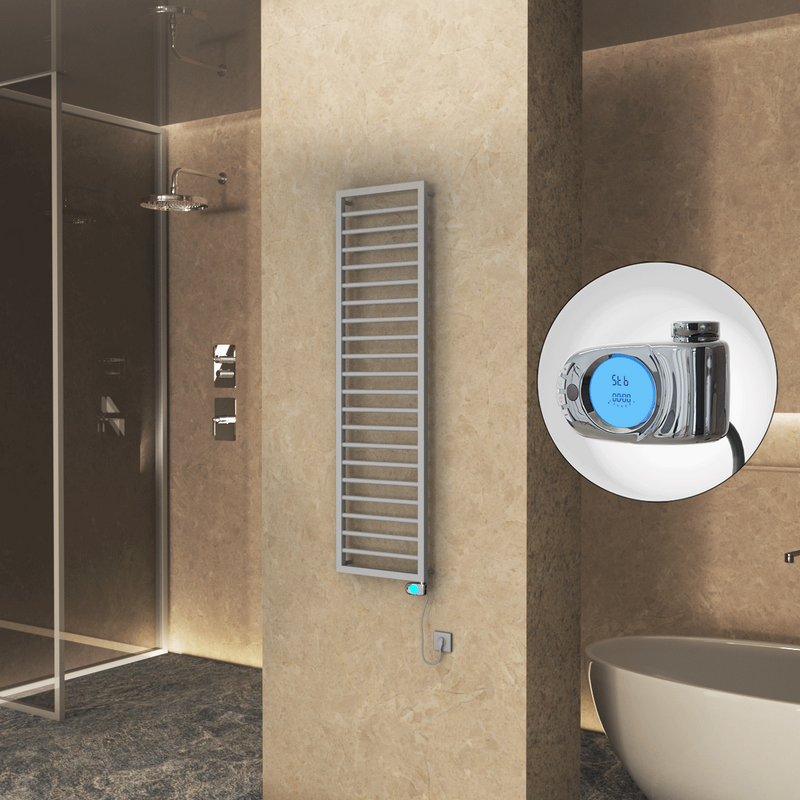 NAXOS Elektrikli Havlupan 500x1655 Gri 7012 Texture (Musa Termostat) 600W