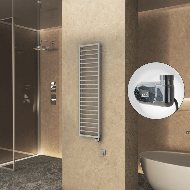 NAXOS Elektrikli Havlupan 500x1655 Gri 7012 Texture (Thesis Termostat) 600W