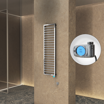 Radiva - NAXOS Elektrikli Havlupan 500x1655 Krom (Musa Termostat) 600W