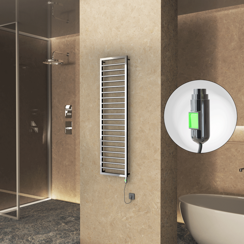 NAXOS Elektrikli Havlupan 500x1655 Krom (On/Off Düğmeli) 600W