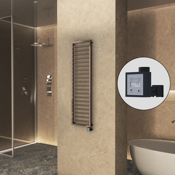 Radiva - NAXOS Elektrikli Havlupan 500x1655 Rose Gold Parlak (KTX3 Termostat) 600W