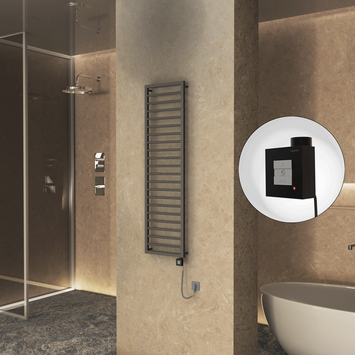  - NAXOS Elektrikli Havlupan 500x1655 Terra Matt Texture (KTX1 Termostat) 600W Spiral Kablolu