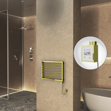  - NAXOS Elektrikli Havlupan 800x578 Altın (KTX3 Termostat) 300W Spiral Kablolu