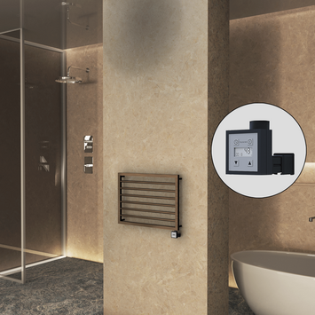  - NAXOS Elektrikli Havlupan 800x578 Bakır Eskitme Parlak (KTX3 Termostat) 300W