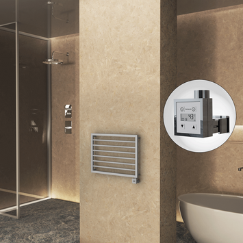 Radiva - NAXOS Elektrikli Havlupan 800x578 Gri 7012 Texture (KTX3 Termostat) 300W