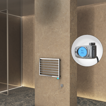  - NAXOS Elektrikli Havlupan 800x578 Krom (Musa Termostat) 300W