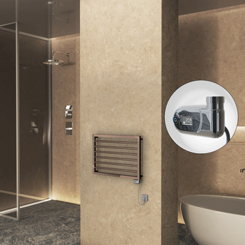  - NAXOS Elektrikli Havlupan 800x578 Rose Gold Parlak (Thesis Termostat) 300W