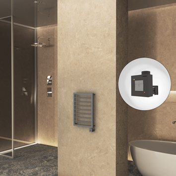 Radiva - NAXOS Elektrikli Havlupan 450x655 Antrasit Texture (KTX1 Termostat) 300W Radiva - NAXOS Elektrikli Havlupan 450x655 Antrasit Texture (KTX1 Termostat) 300W