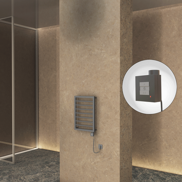 Radiva - NAXOS Elektrikli Havlupan 450x655 Antrasit Texture (KTX1 Termostat) 300W Spiral Kablolu Radiva - NAXOS Elektrikli Havlupan 450x655 Antrasit Texture (KTX1 Termostat) 300W Spiral Kablolu