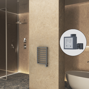 Radiva - NAXOS Elektrikli Havlupan 450x655 Antrasit Texture (KTX3 Termostat) 300W Radiva - NAXOS Elektrikli Havlupan 450x655 Antrasit Texture (KTX3 Termostat) 300W