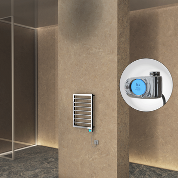 Radiva - Naxos Elektrikli Havlupan 450x655 Krom (Musa Termostat) 200W