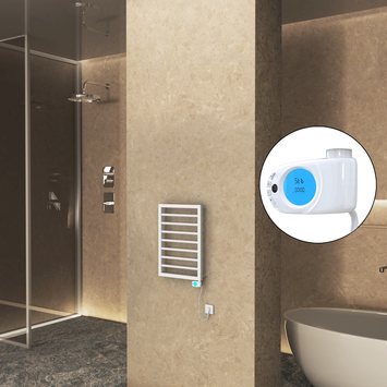 Radiva - NAXOS Elektrikli Havlupan 450x655 Beyaz Mat (Musa Termostat) 300W Radiva - NAXOS Elektrikli Havlupan 450x655 Beyaz Mat (Musa Termostat) 300W