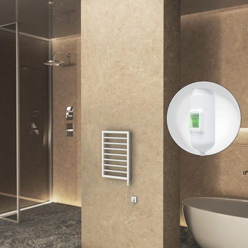 Radiva - NAXOS Elektrikli Havlupan 450x655 Beyaz Mat (On/Off Düğmeli) 300W Radiva - NAXOS Elektrikli Havlupan 450x655 Beyaz Mat (On/Off Düğmeli) 300W