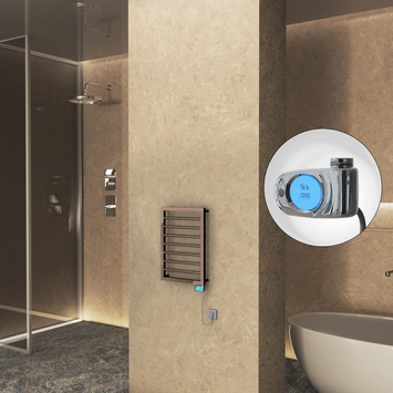 Radiva - Naxos Elektrikli Havlupan 450x655 Rose Gold (Musa Termostat) 200W