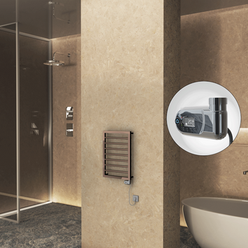 Radiva - Naxos Elektrikli Havlupan 450x655 Rose Gold (Thesis Termostat) 200W
