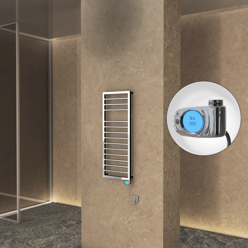 Naxos Elektrikli Havlupan 500x1193 Krom (Musa Termostat) 300W