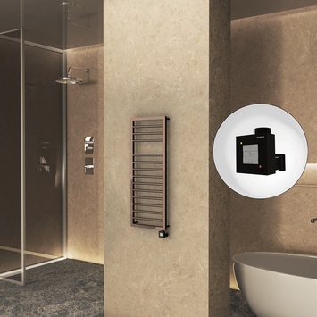 Radiva - NAXOS Elektrikli Havlupan 500x1193 Rose Gold Parlak (KTX1 Termostat) 300W