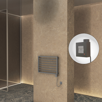 Radiva - NAXOS Elektrikli Havlupan 800x578 Antrasit Texture (KTX1 Termostat) 300W Spiral Kablolu Radiva - NAXOS Elektrikli Havlupan 800x578 Antrasit Texture (KTX1 Termostat) 300W Spiral Kablolu