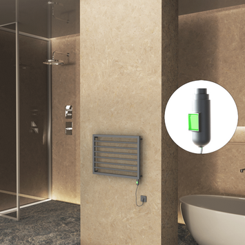 Radiva - NAXOS Elektrikli Havlupan 800x578 Antrasit Texture (On/Off Düğmeli) 300W Radiva - NAXOS Elektrikli Havlupan 800x578 Antrasit Texture (On/Off Düğmeli) 300W