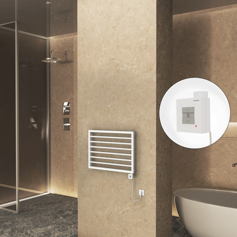 Naxos Electric Towel Warmer 800x578 Mat White 9016 Ktx1 300 W (Spiral Cable)