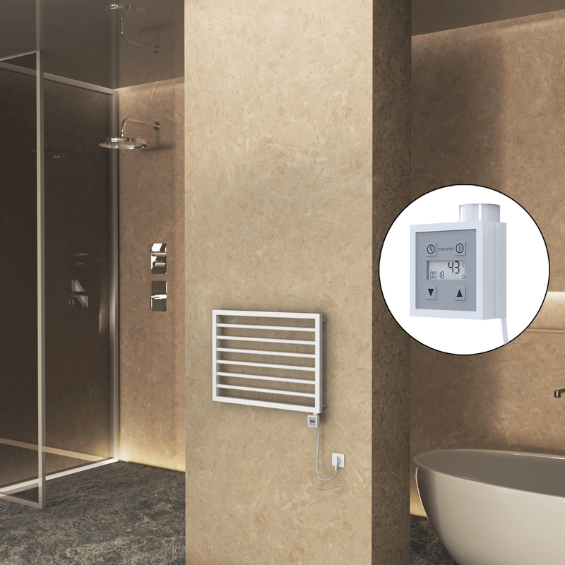 Naxos Electric Towel Warmer 800x578 Mat White 9016 Ktx3 300 W (Spiral Cable)
