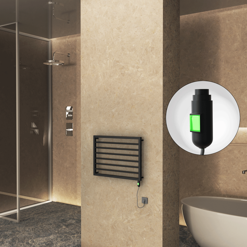 Naxos Electric Towel Warmer 800x578 Matte Black (On/Off) 300 W