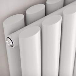 Nova Exclusive Decorative Radiator Double Panel 1800x294 White - Thumbnail