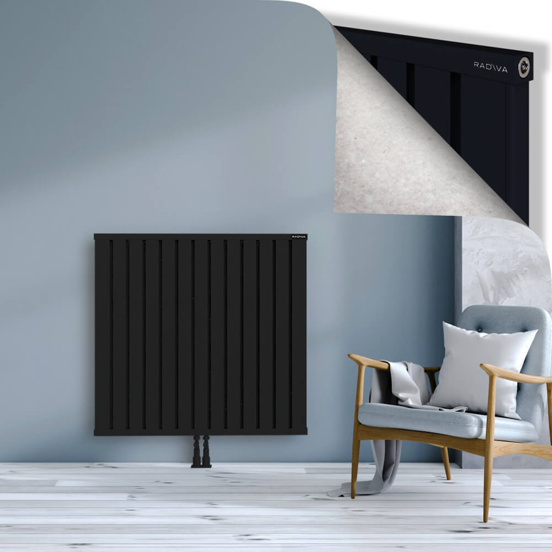 OBI Dekoratif Alüminyum Radyatör 1000x1044 Siyah