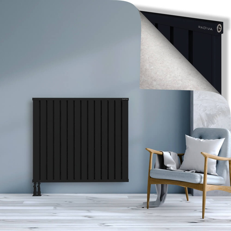 OBI Dekoratif Alüminyum Radyatör 1000x1124 Siyah