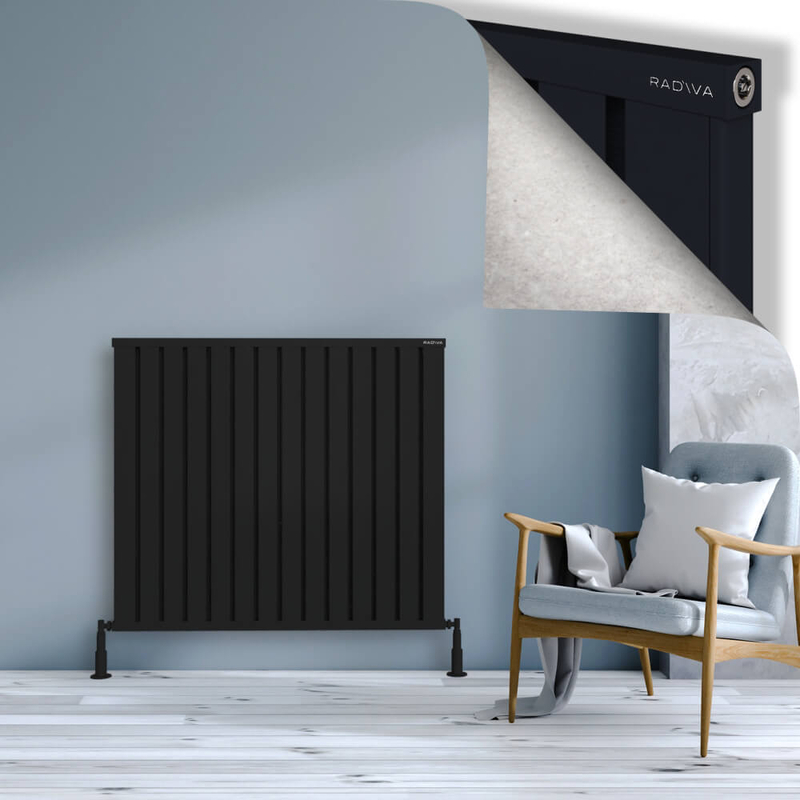 OBI Dekoratif Alüminyum Radyatör 1000x1124 Siyah