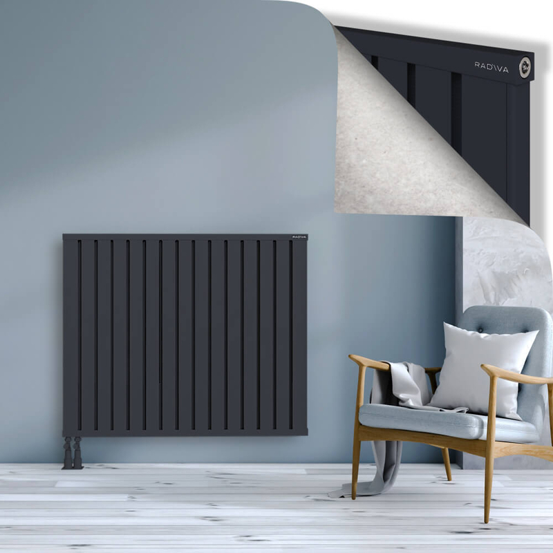 OBI Dekoratif Alüminyum Radyatör 1000x1204 Koyu Antrasit