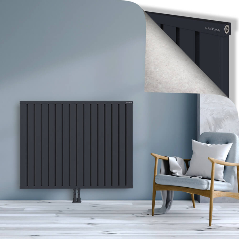 OBI Dekoratif Alüminyum Radyatör 1000x1284 Koyu Antrasit